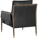 Mauti Distressed Brown / Cortina Black Leather Armchair